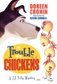 7931 2012-11-27 12:53:59 2024-06-26 02:30:01 The Trouble with Chickens: A J. J. Tully Mystery 1 9780061215346 1  9780061215346_small.jpg 9.99 8.99 Cronin, Doreen Who knew chickens could be so manipulative, and that J.J. Tully, the dog whose heart still holds a soft spot to rescue the troubled would fall for their shenanigans? First-person narrative and a far-fetched storyline keep pace with comical illustrations sure to entertain even the most reluctant readers. 2024-06-26 00:00:02 G true  7.60000 5.10000 0.40000 0.20000 000475462 Balzer & Bray\Harperteen Q Quality Paper J.J. Tully Mysteries 2012-01-24 144 p. ; BK0009927697 Children's - 1st-5th Grade, Age 6-10 BK1-5    Decision-Making; Kindness; Trust  Iowa Children's Choice (ICCA) Award | Nominee | Children's | 2013 - 2014  author's purpose, context clues, illustrations, referential representation    0 0 ING 9780061215346_medium.jpg 0 resize_120_9780061215346.jpg 1 Cronin, Doreen   3.5 In print and available 0 0 0 0 0  1 0  1 2016-06-15 14:41:25 0 184 0