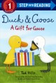 9298 2021-09-17 08:52:54 2024-05-16 02:30:02 Duck & Goose, a Gift for Goose 1 9780525644903 1  9780525644903_small.jpg 5.99 5.39 Hills, Tad "Make the box, in which you enclose a gift, too beautiful and the recipient may just think the box is the gift! Is it? Young readers will love the suspense and the resolution of this fun interaction between friends who know each other well."
 2024-05-15 00:00:02    8.80000 5.70000 0.30000 0.17000 000368878 Schwartz & Wade Books Q Quality Paper Step Into Reading 2019-01-08 32 p. ;  Children's - Preschool-1st Grade, Age 4-6 BKP-1         133 3 1 1 0 ING 9780525644903_medium.jpg 0 resize_120_9780525644903.jpg 0 Hills, Tad   1.1 In print and available 0 0 0 0 0  1 0  1  0 0 0